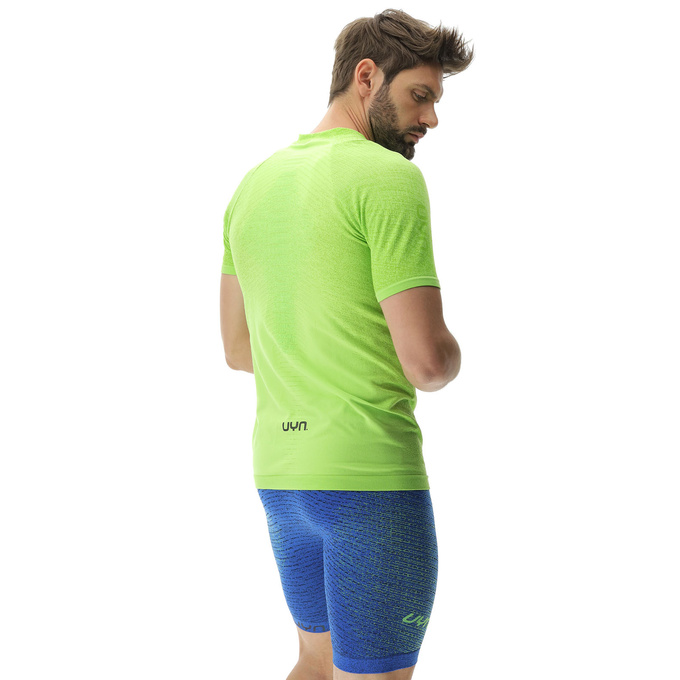 Laufshirt UYN Man Running Exceleration OW Shirt SH_SL Lime/Sulphur Spring