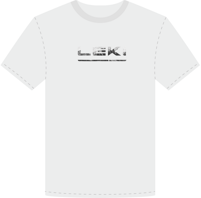 Langärmliges Hemd LEKI Logo T-Shirt White/Black - 2022
