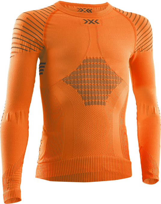 Thermal underwear X-bionic Invent 4.0 Shirt LG SL JR Sunset Orange/Anthracite - 2024/25