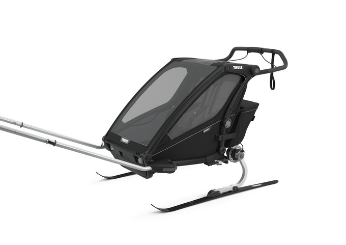 Fahrradanhänger Thule Chariot Sport 2-seat Multisport Bike Trailer Midnight Black - 2024