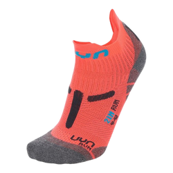 Outdoor Socken UYN Woman Run 2in Socks Coral Fluo/Anthracite