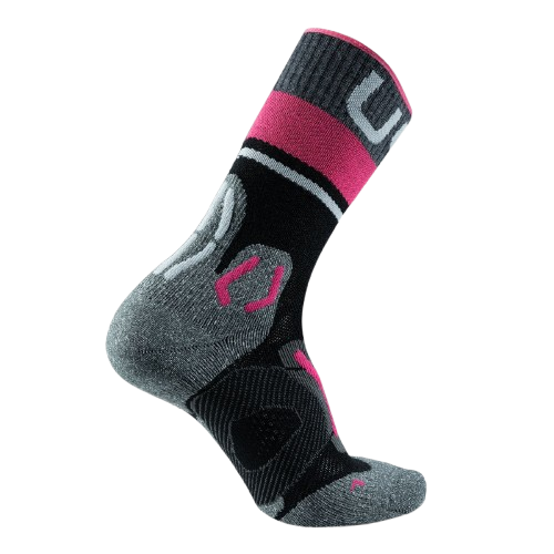 Outdoor Socken UYN Woman Trekking One Merino Socks Black/Pink