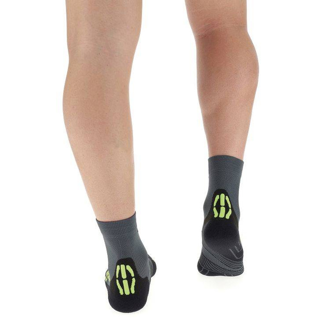 Cycling Socks UYN Man Cycling MTB Anthracite/Yellow Fluo