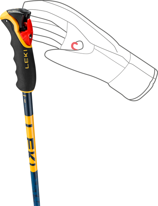 Skistöcke LEKI Spitfire 3D Orange - 2025/26