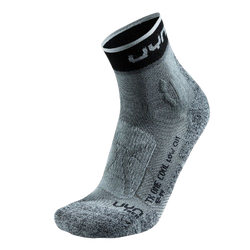 Outdoor Socks UYN Man Trekking One Low Cut Socks Grey/Black