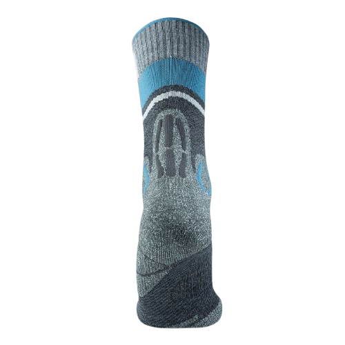 Outdoor Socken UYN Man Trekking One Merino Socks Anthracite/Blue