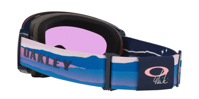 Brille Oakley Flight Deck Pro M Mikaela Shiffrin Sig/Prizm Snow Iced Iridium + Additional lens Prizm Snow Sapphire Iridium - 2025/26
